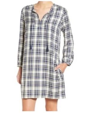 Madewell Plaid Tunic Shift Dress Size Medium